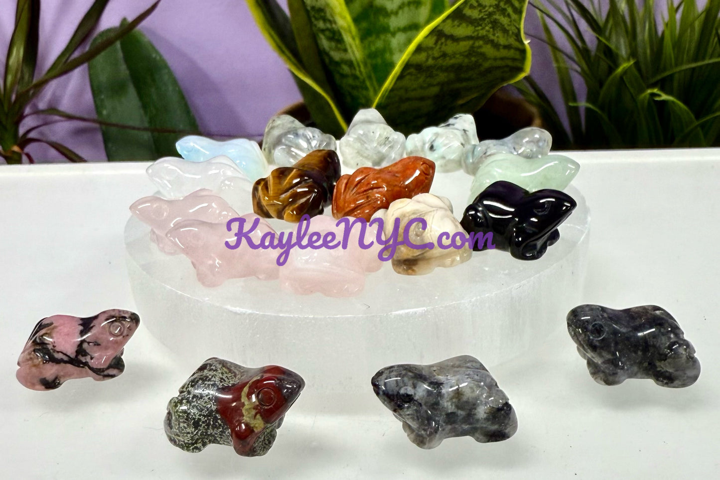18 PCs 1” Mix Crystal Frogs