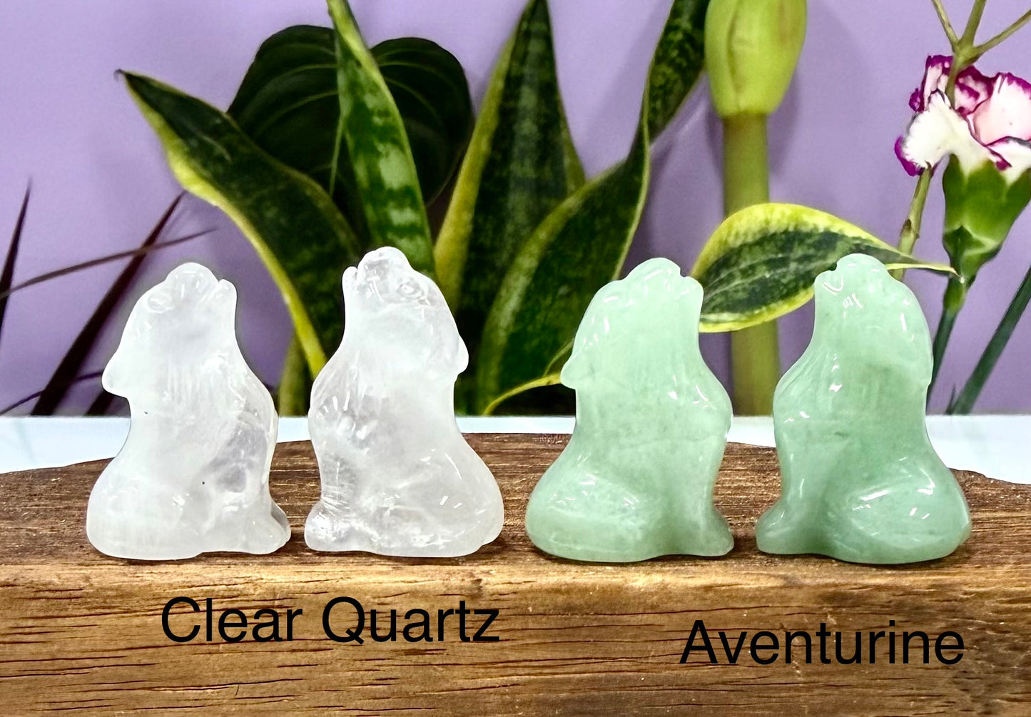 18 PCs 1” Natural Crystal Wolf
