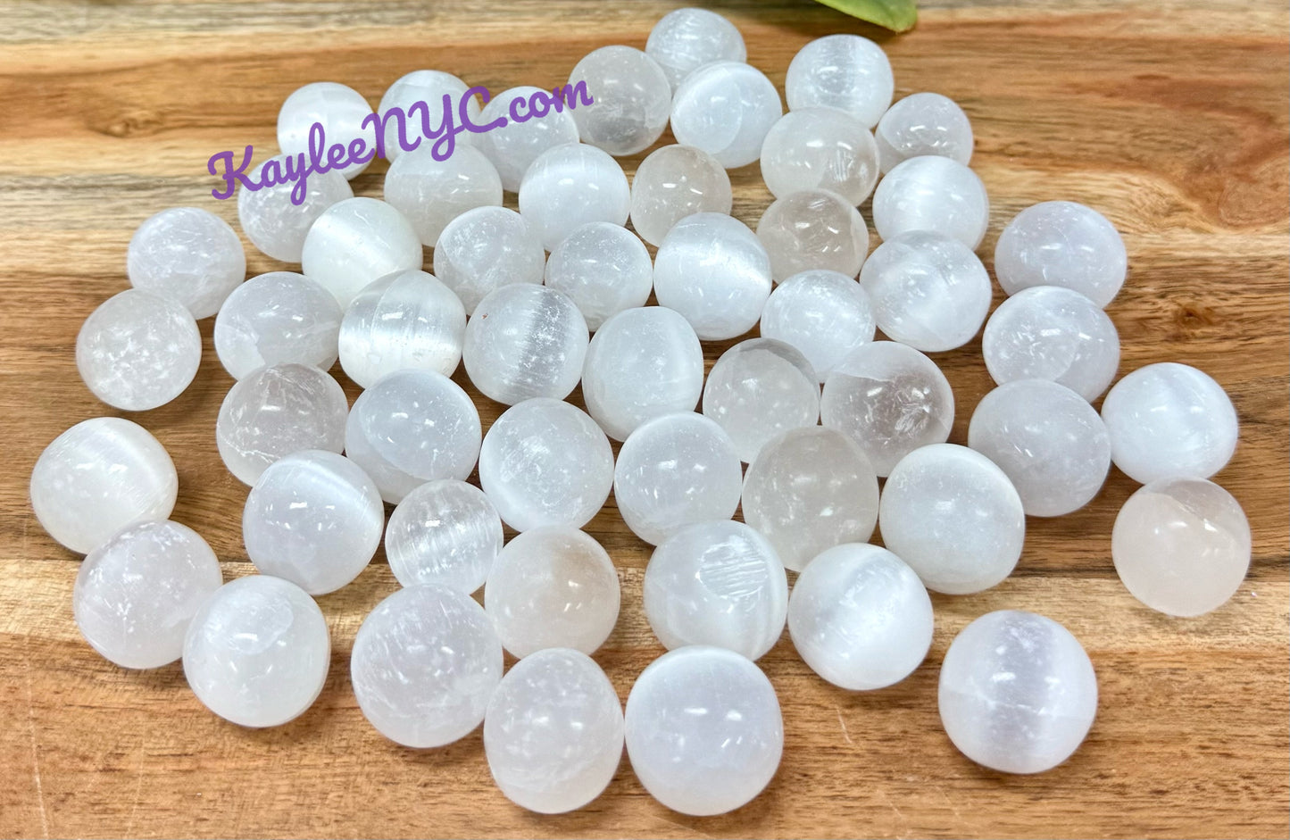 2 lbs Natural Selenite aka Satin Spar Tumble