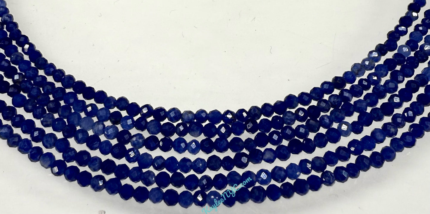 6 PCs 2mm Natural Sodalite Necklaces