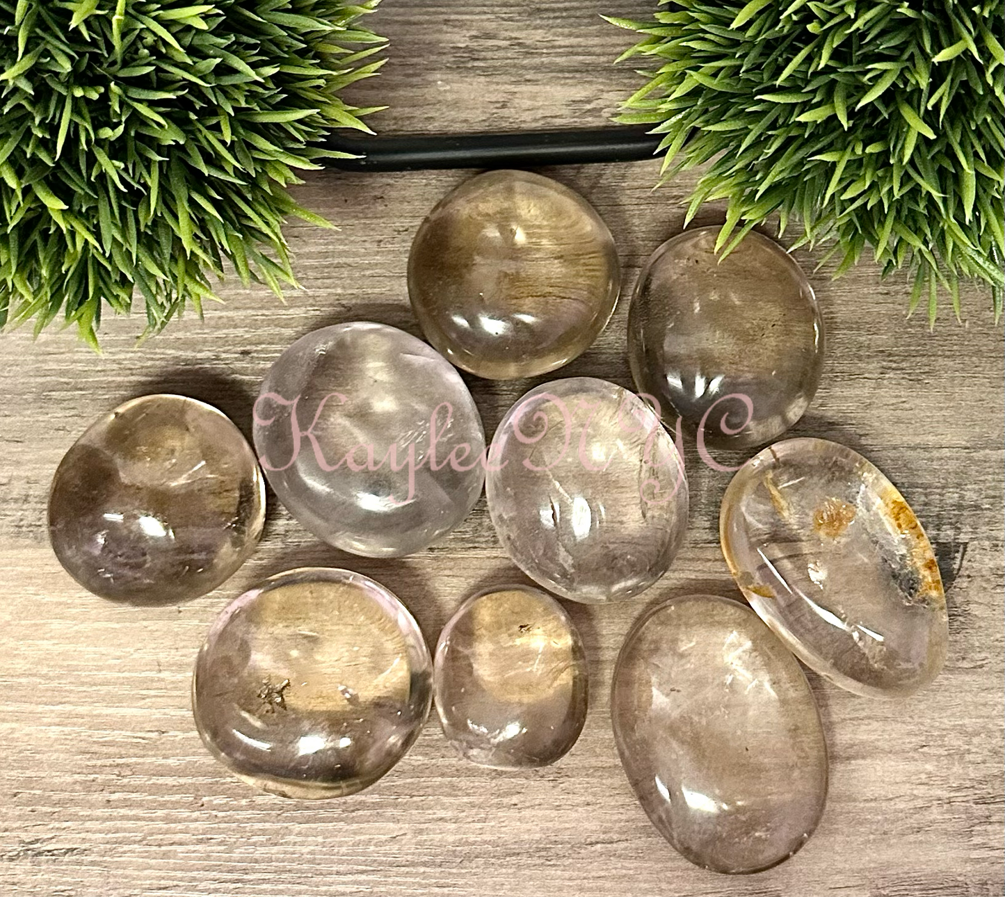 Wholesale 2 Lb Lot Natural Smoky Quartz Palm Stones Crystal Natural Energy