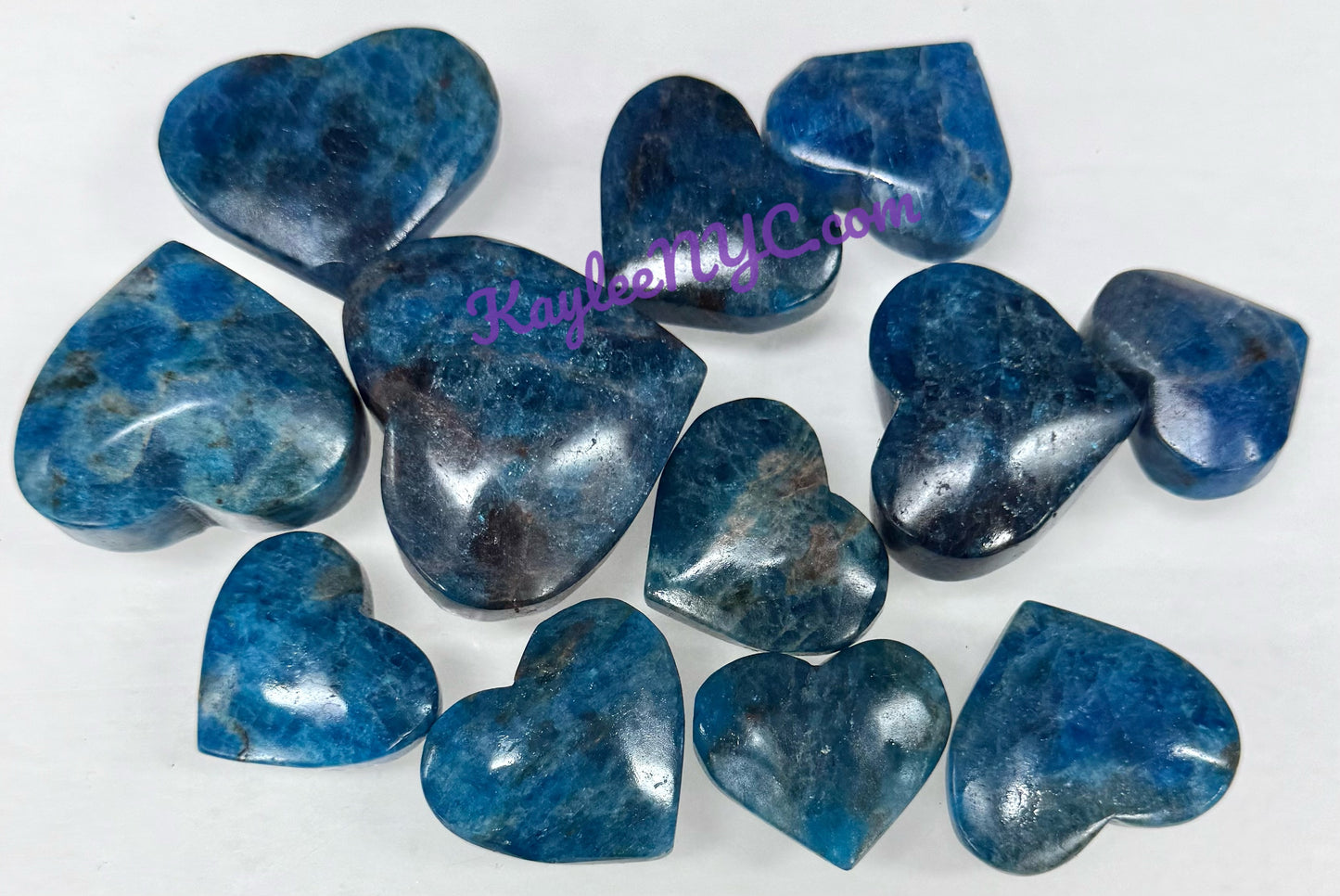 Wholesale 1 lb Lot Natural Apatite Heart Crystal Energy