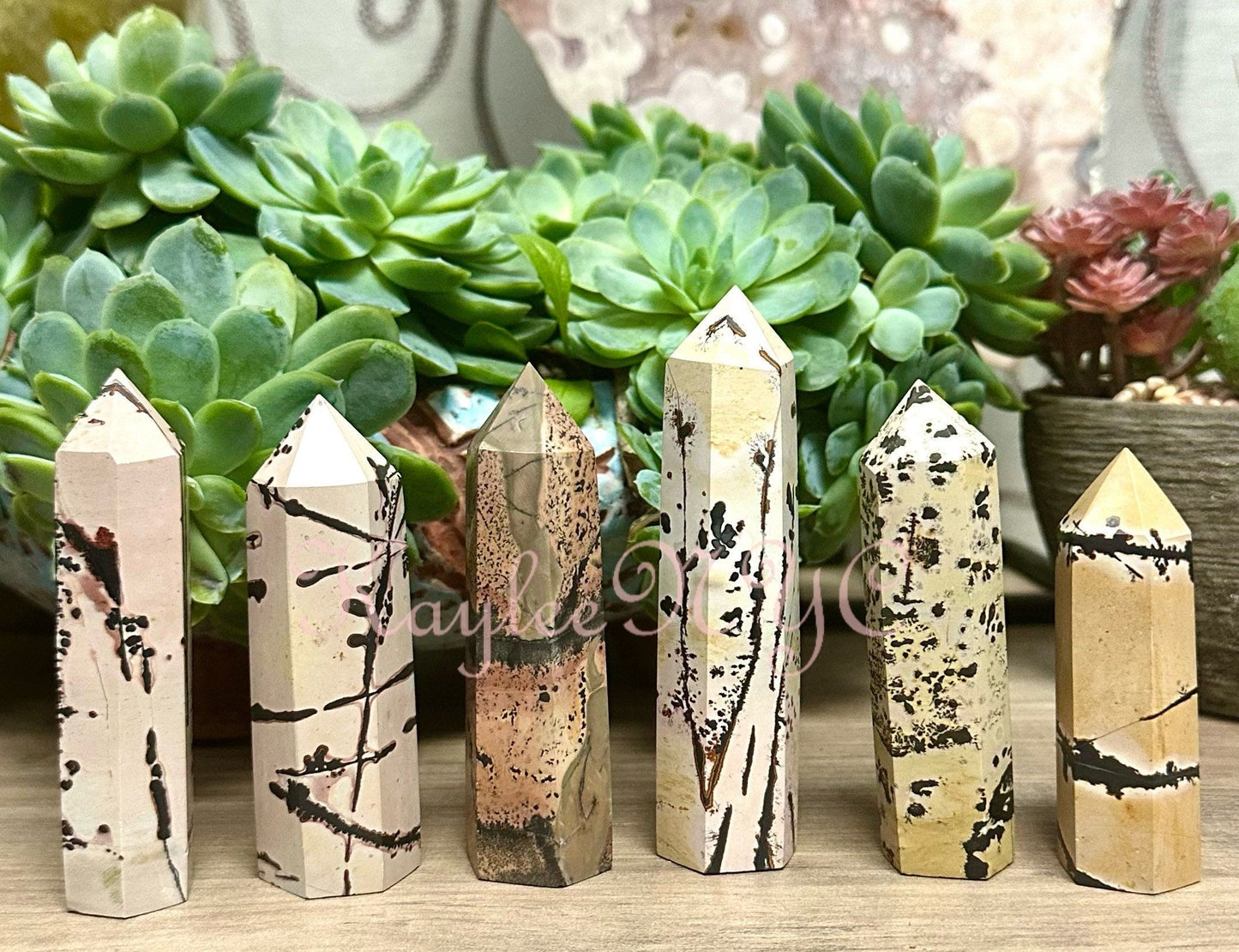 Wholesale Lot 1 Lb Natural Picture Jasper Obelisk Tower Point Crystal Healing Energy