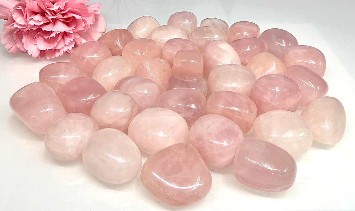 2 lbs Natural Rose Quartz Tumble
