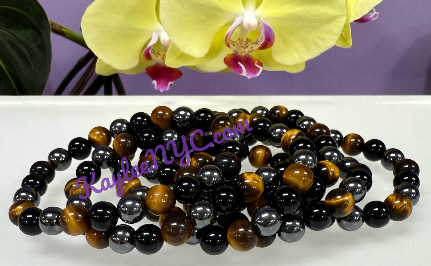 Wholesale 6 Pcs Protection Crystal Healing Stretch Bracelet 8mm 7.5"