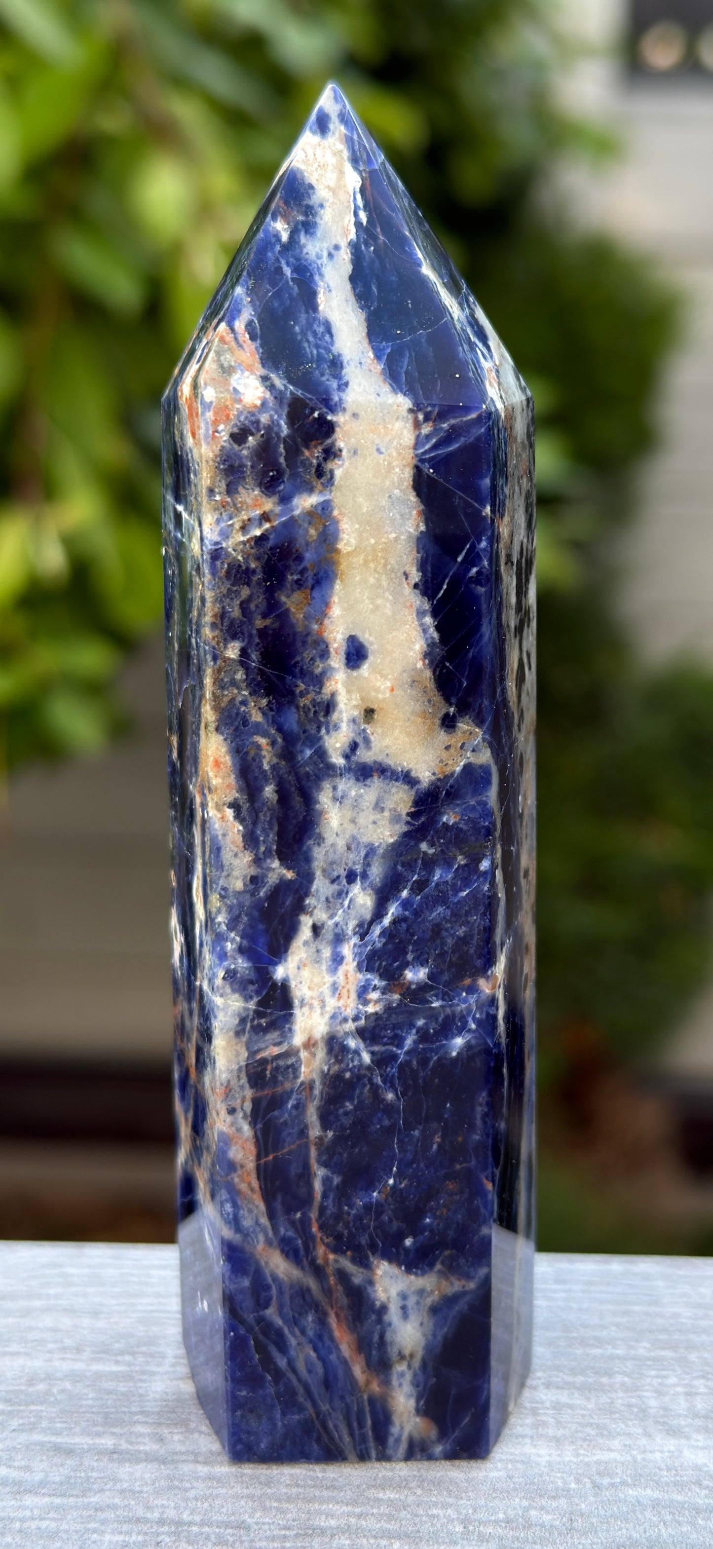 Wholesale Lot – 4-8 PCS Natural Sodalite Tower Point Crystals – 3.8 to 4 lbs