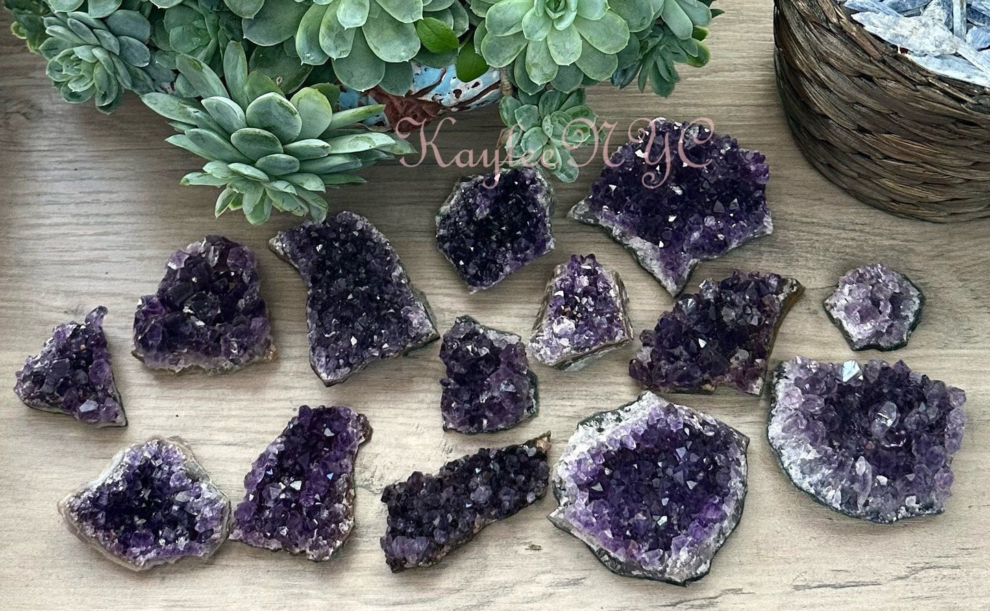 Wholesale Lot 2 lb Natural Amethyst Cluster Raw Crystal