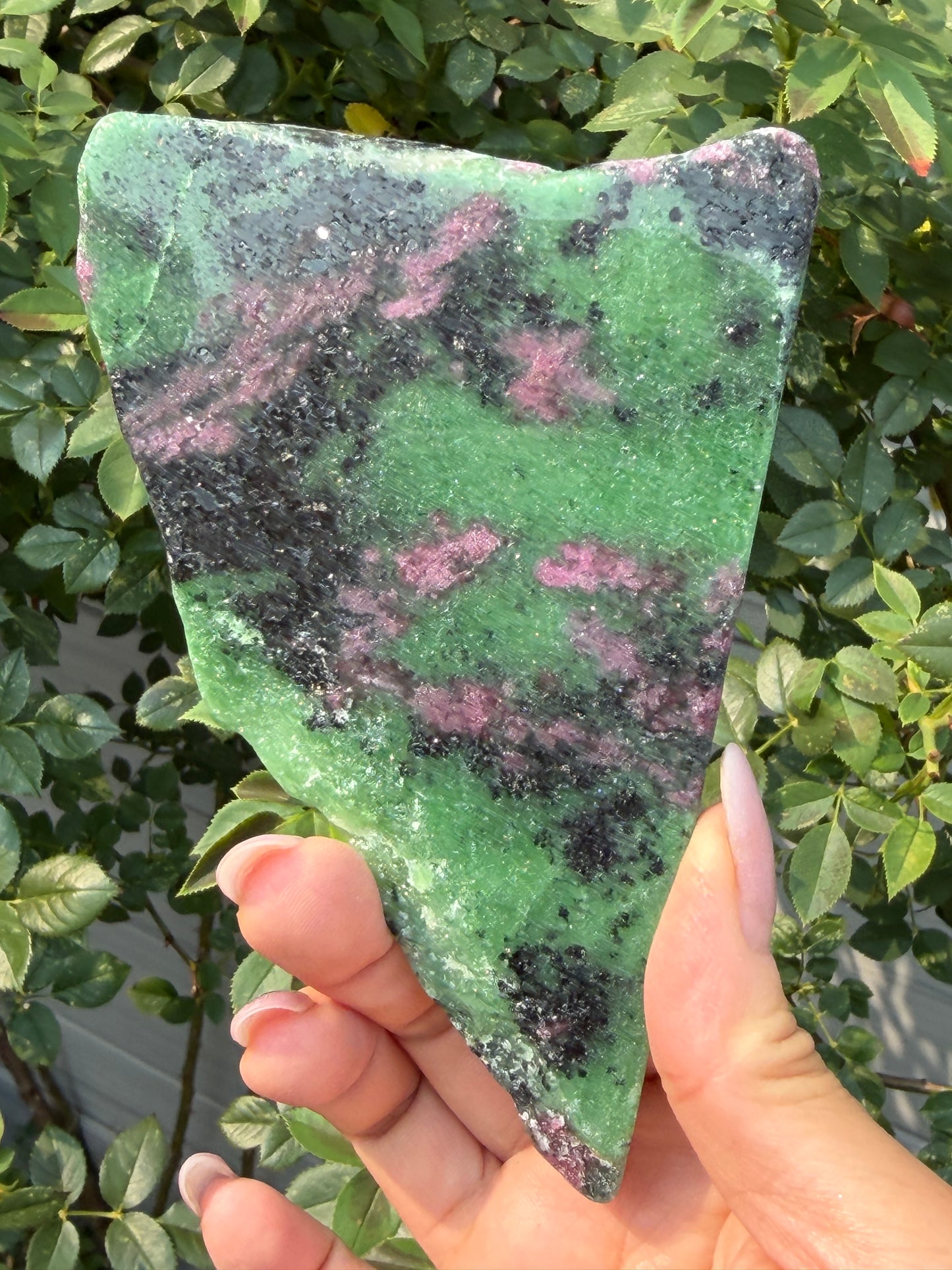 4-5 pcs Natural Ruby Zoisite Slabs Crystals Healing Energy