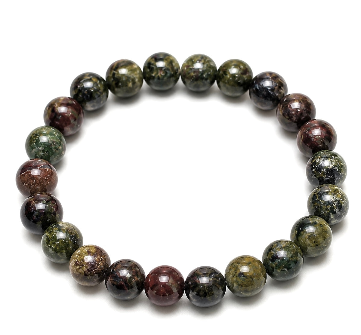 Wholesale Lot 6 Pcs Dragon Blood Bracelets 8mm 7.5” Healing Crystal Stretch Bracelet