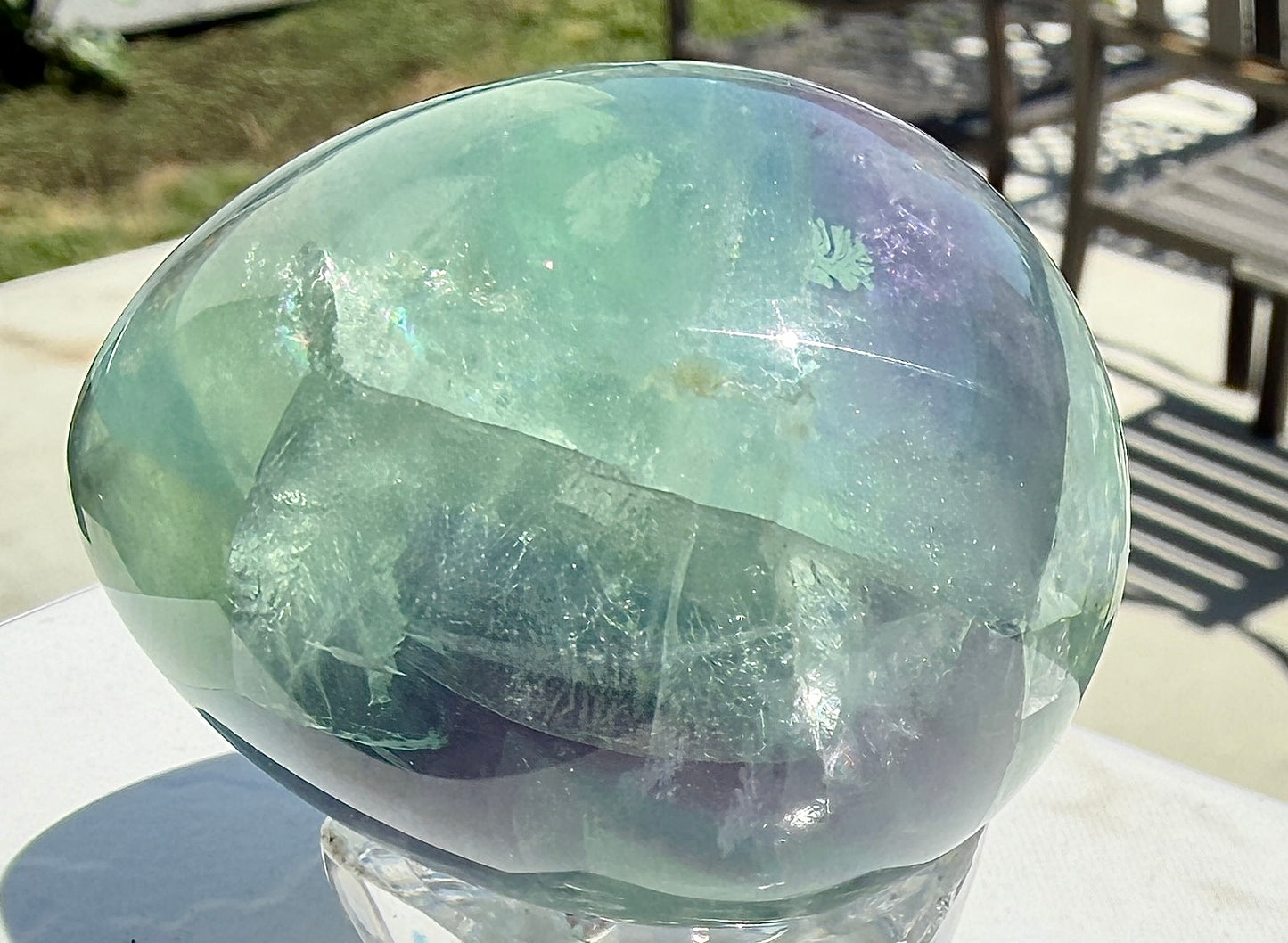 Wholesale Lot 8 pcs Natural Fluorite Egg crystals Healing Enery
