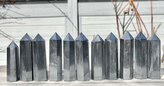 Wholesale Lot 2 Lbs Terahertz Tower Obelisk Point Crystal Energy