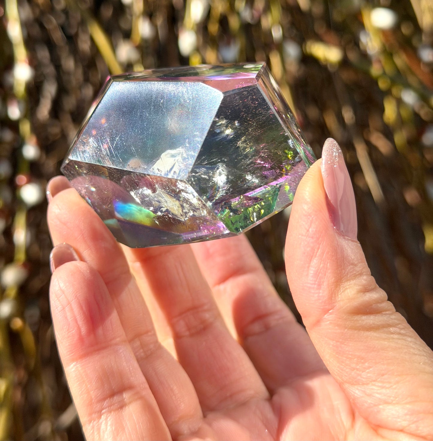 Wholesale Lot 2 lbs Tanzine Aura Freeform Crystal Polished Healing Energy