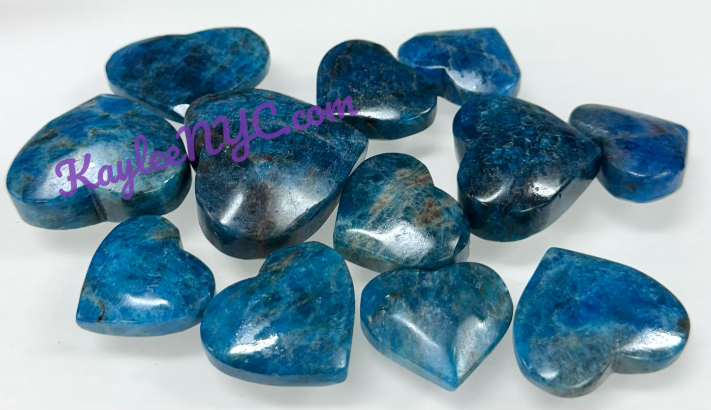 Wholesale 1 lb Lot Natural Apatite Heart Crystal Energy