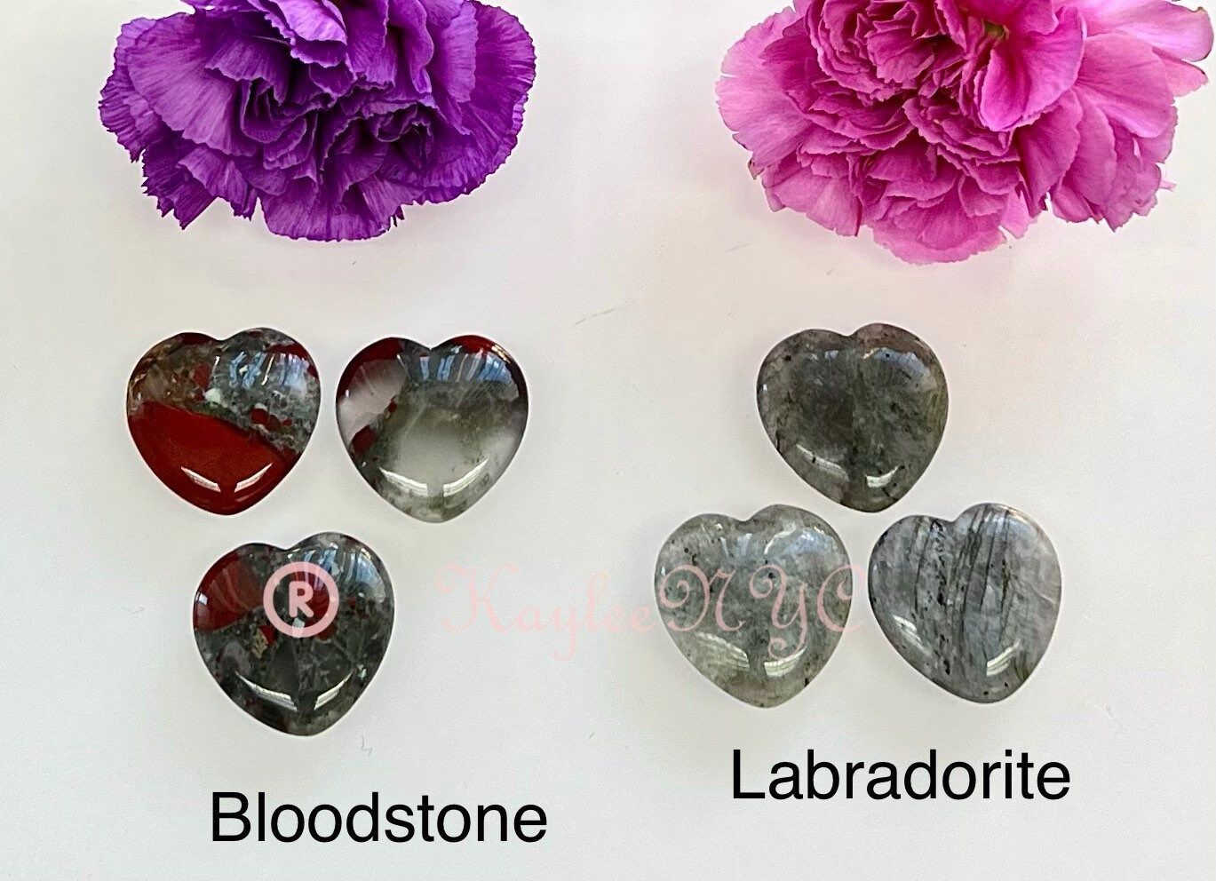 Wholesale Lot 12 Pcs 30mm Mixed Crystal Hearts Nice Quality Healing Energy