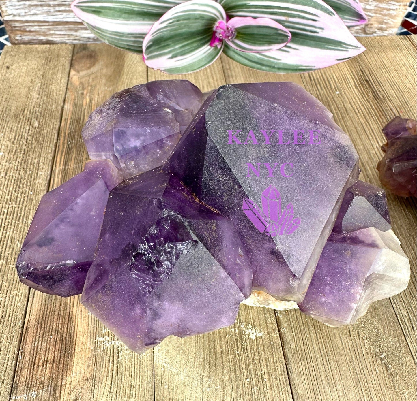 Wholesale Lot 2-3 PCs Natural Amethyst Cluster 6.8-7lbs Healing Energy