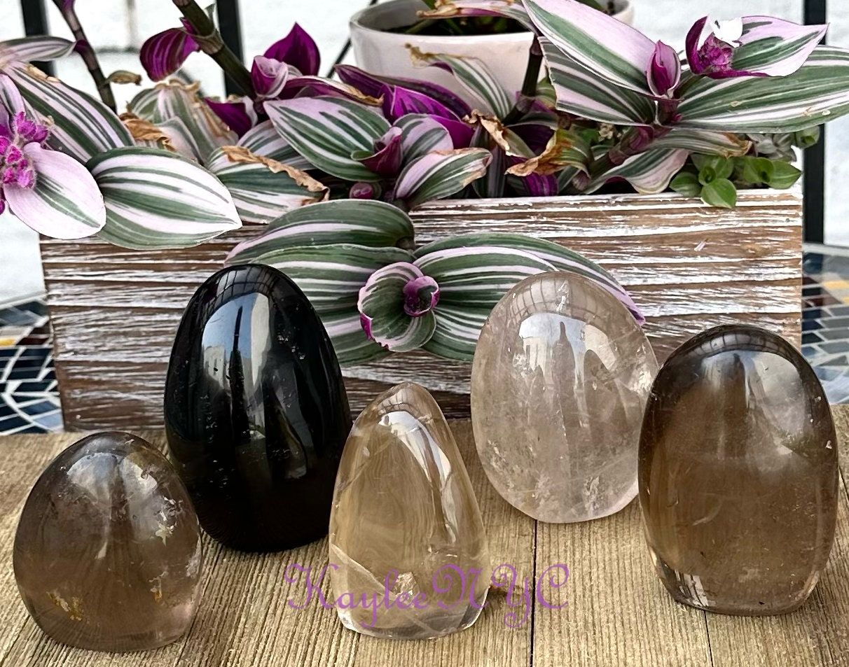 Wholesale Lot 4-5 pcs Natural Smoky Quartz Freeform Crystal Healing Energy 2.8-3 lbs