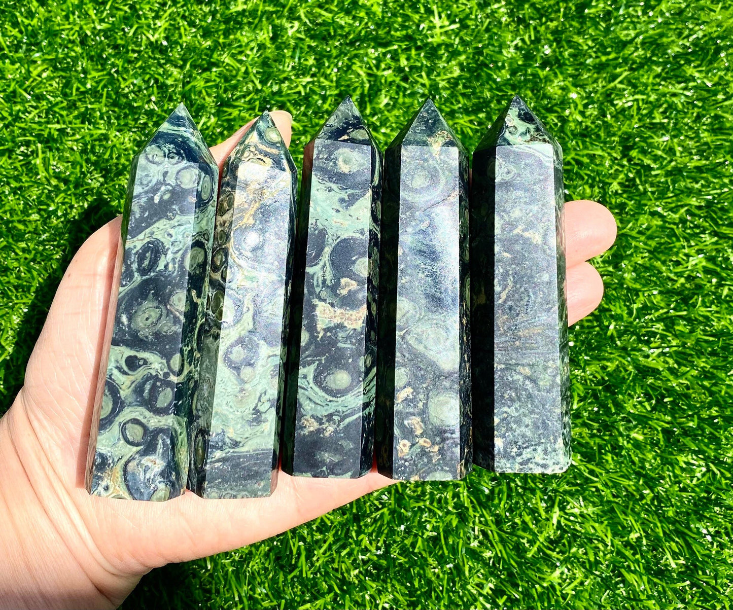 Wholesale Lot 1 Lb Kambaba Jasper Obelisk Tower Point Crystal Natural Energy