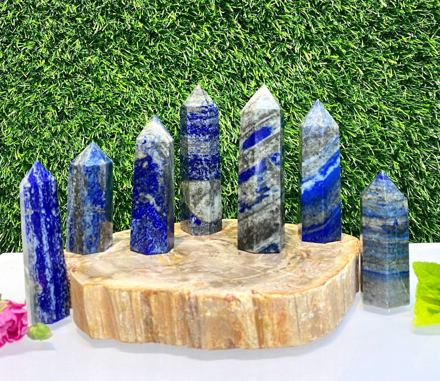 Wholesale Lot 1 Lb Lapis Lazuli Obelisk Tower Point Crystal Natural Energy