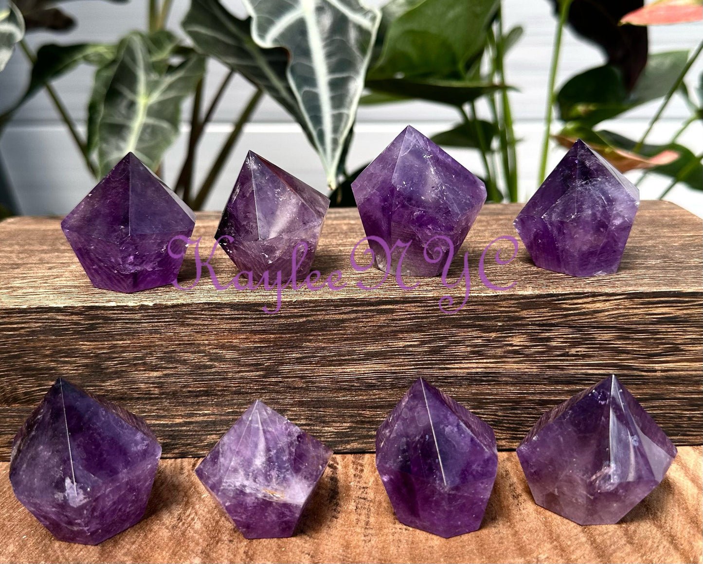 Wholesale Lot 1 lb Natural Amethyst Tower Obelisk Point Wand Crystal Energy Healing