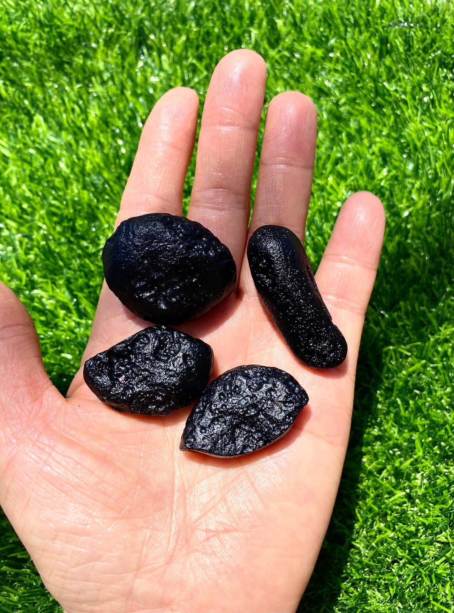 Wholesale Lot 1 lb Natural Vietnam Tektite Black Tektite Healing Energy