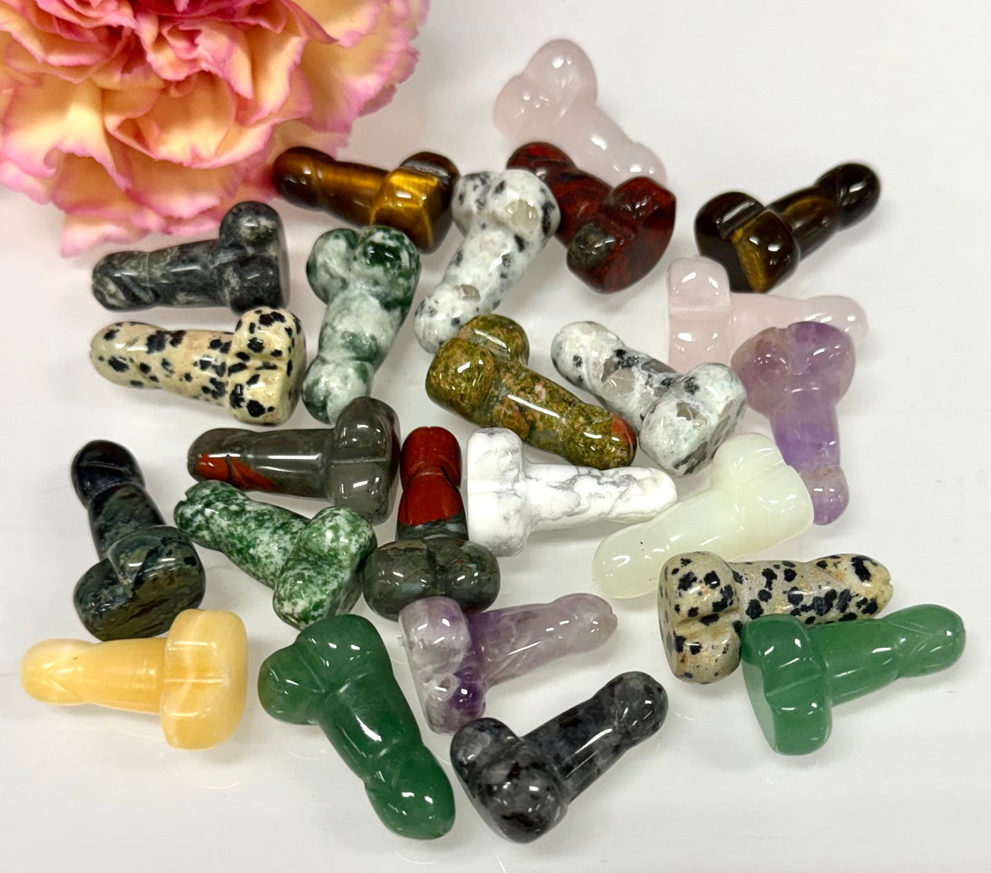 24 PCs 1” Mixed Crystal Mini Peen