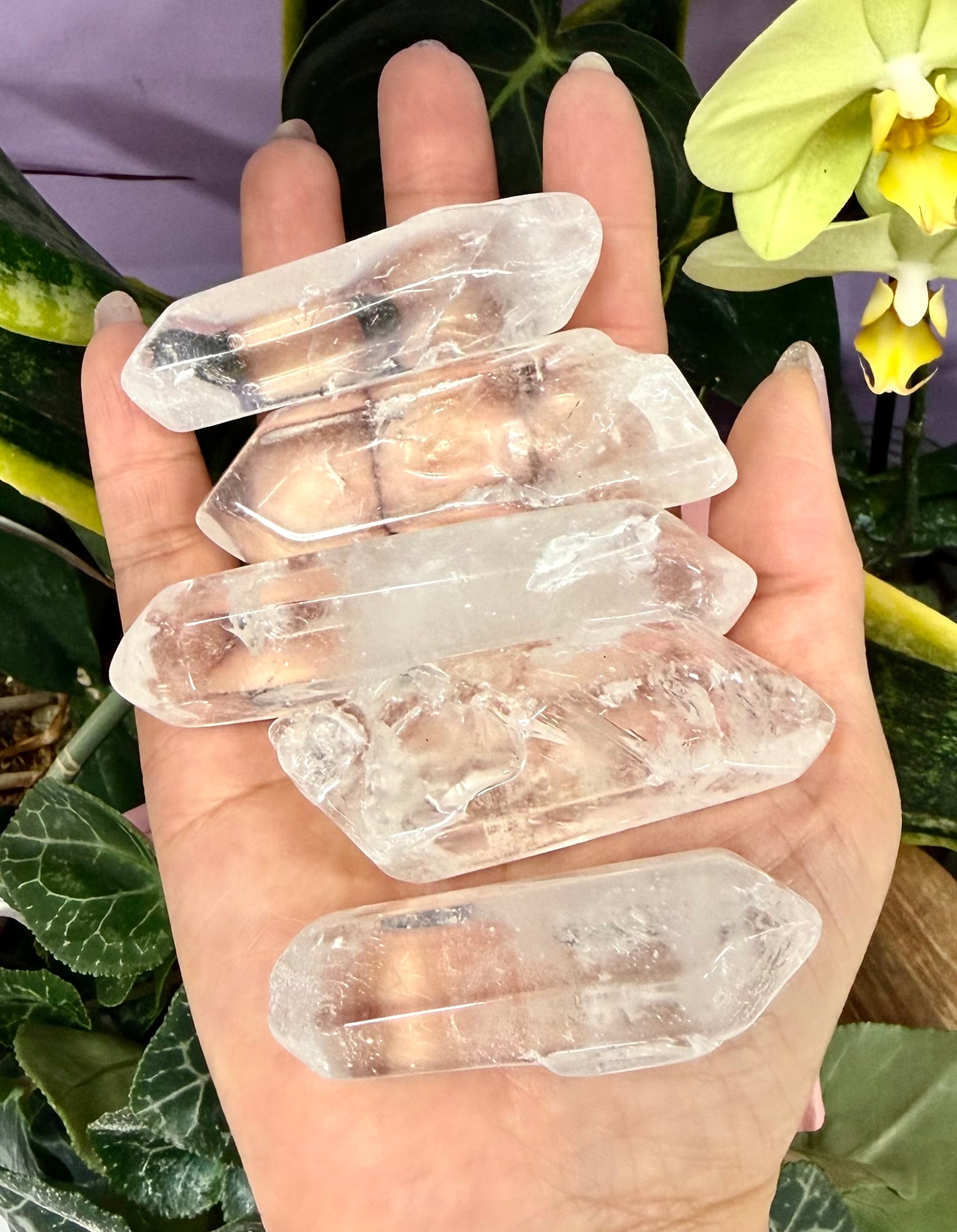 Wholesale Lot 2 lbs Natural Clear Quartz Tumble Wand Raw Crystal