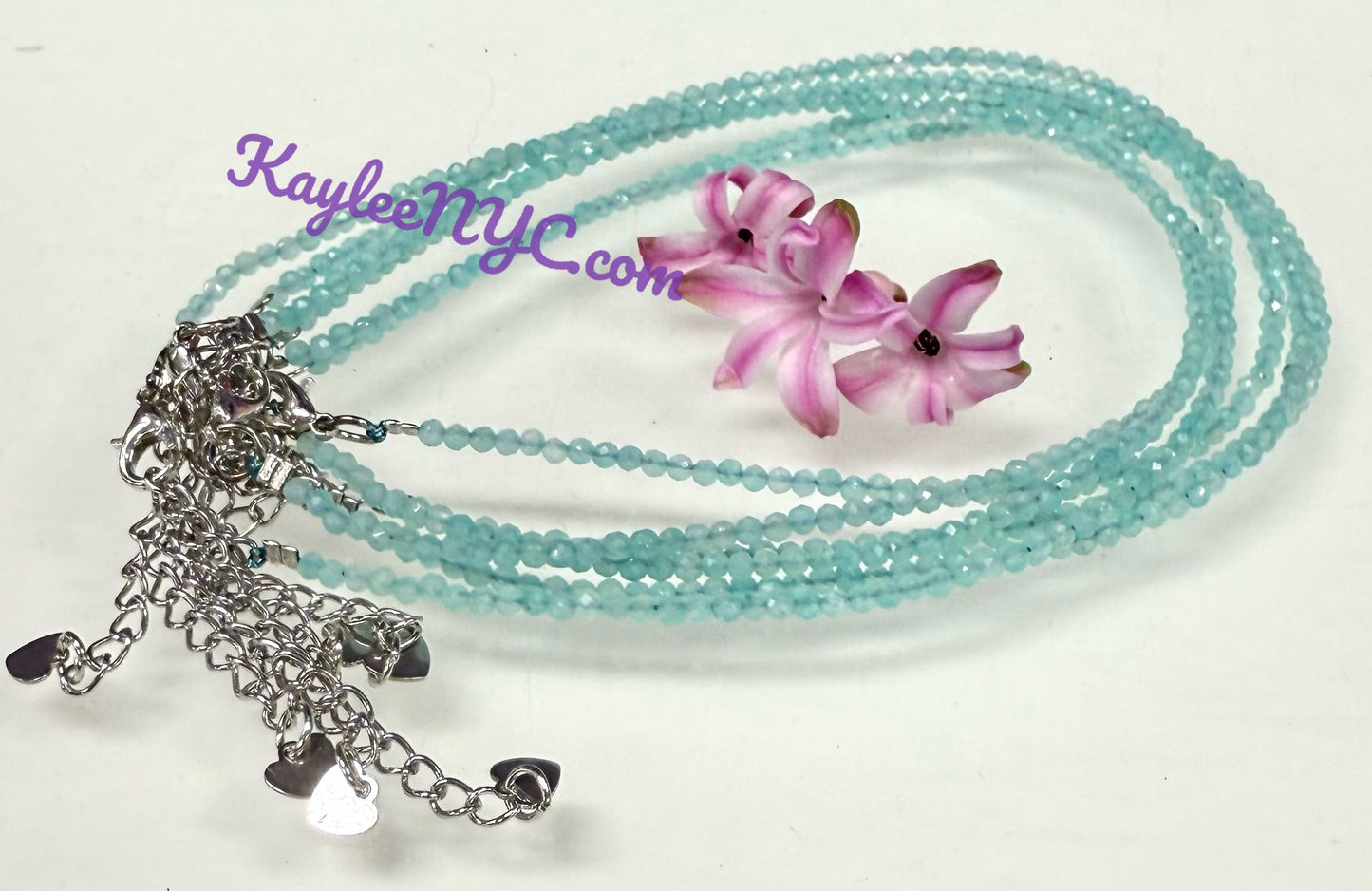 6 PCs 2mm Natural Amazonite Anklets Crystal Healing Energy