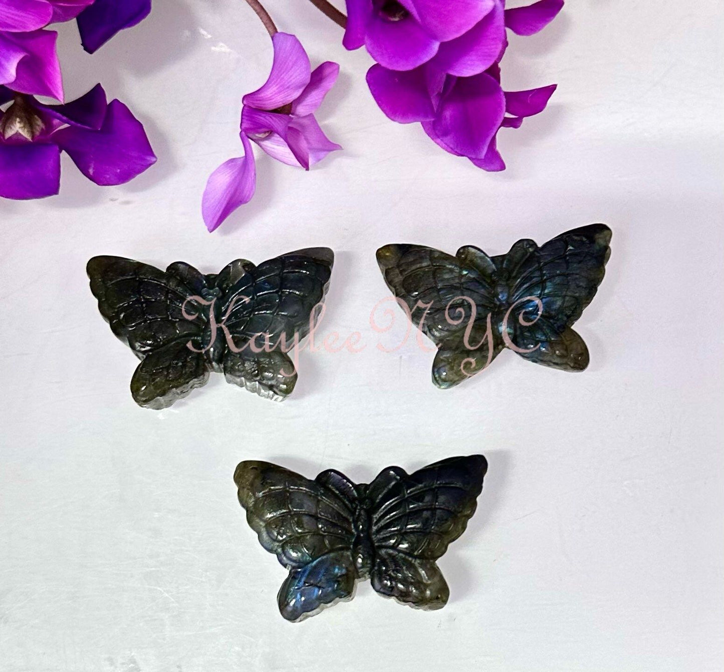 Wholesale Lot 10 PCs Natural Crystal Butterfly Healing Energy