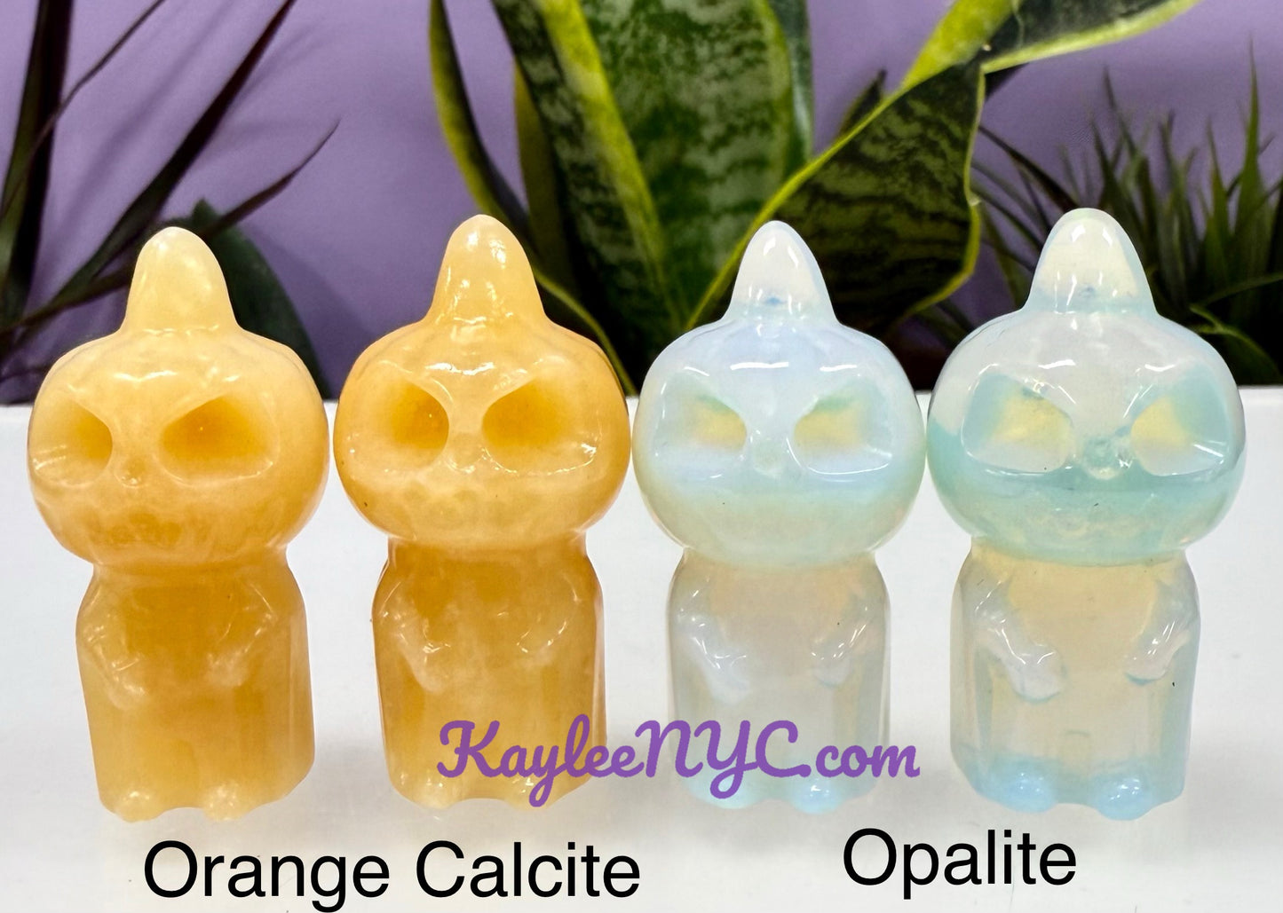 11 PCs 5 cm Mix Crystal Jack O’Lantern Crystals Healing Energy