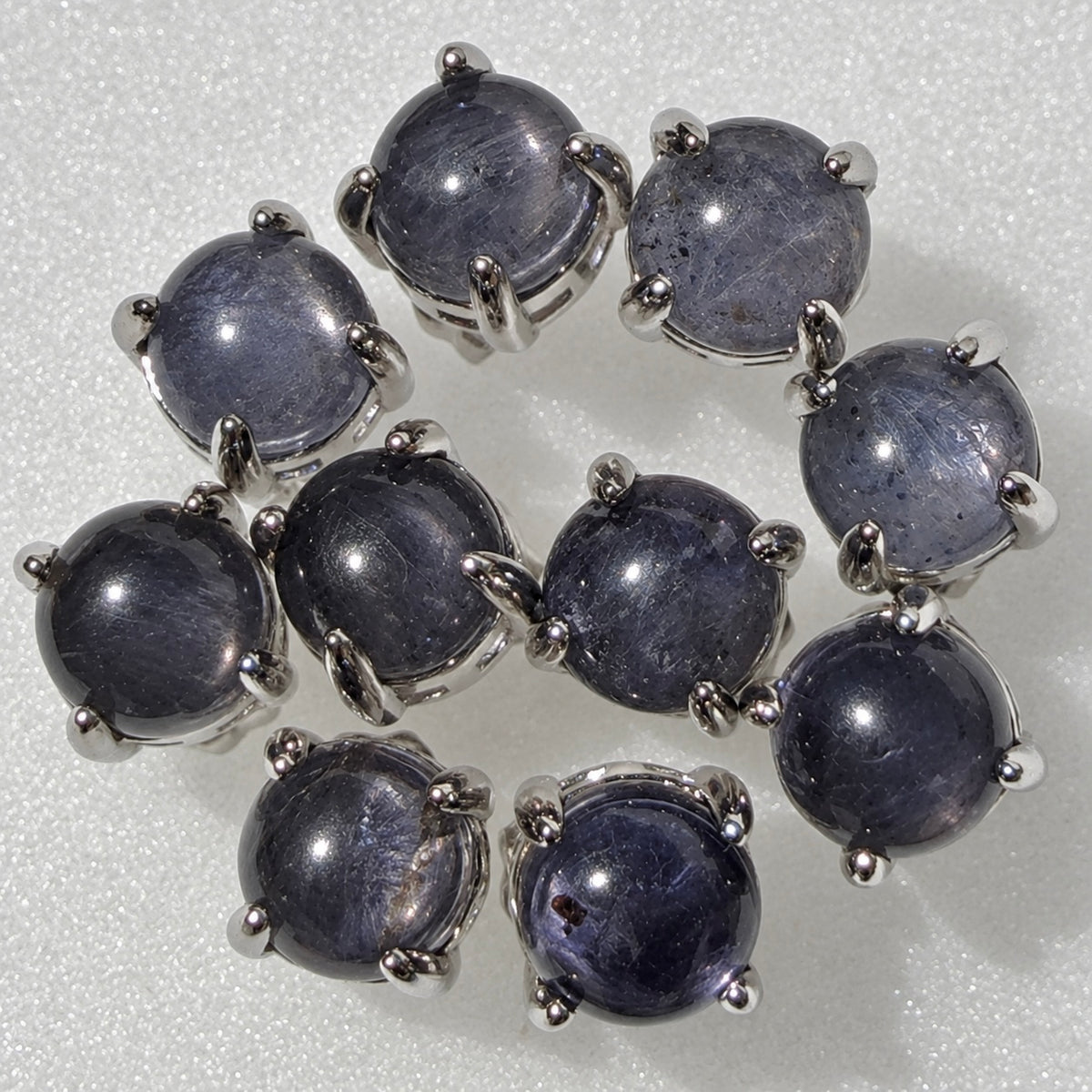 Wholesale Lot 5 Pairs Natural Iolite Earring Studs 6mm round Crystal Healing Energy