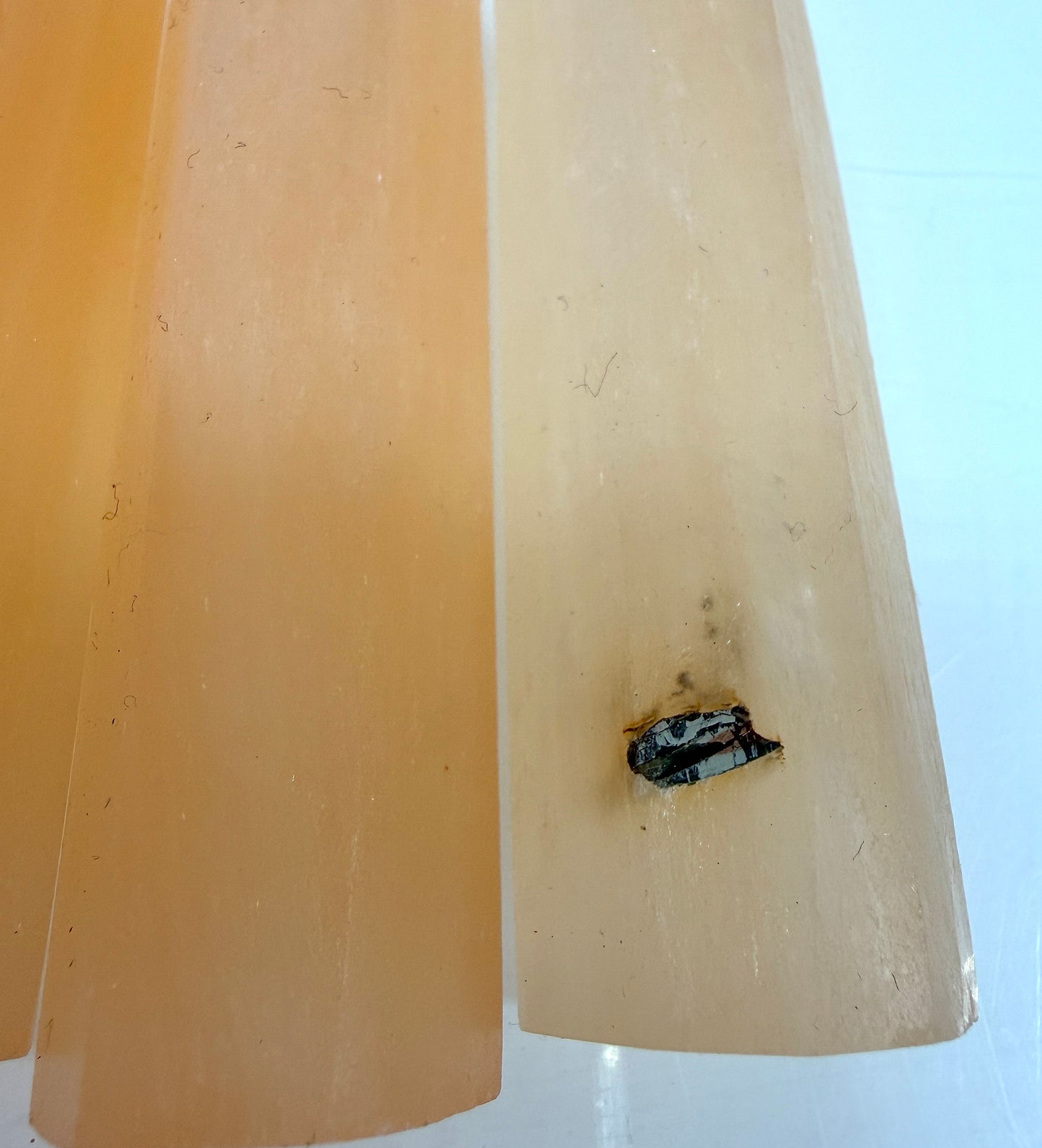 Wholesale Lot 2 lbs Natural Peach Selenite aka Satin Spar Obelisk Tower Point Crystal Healing Energy