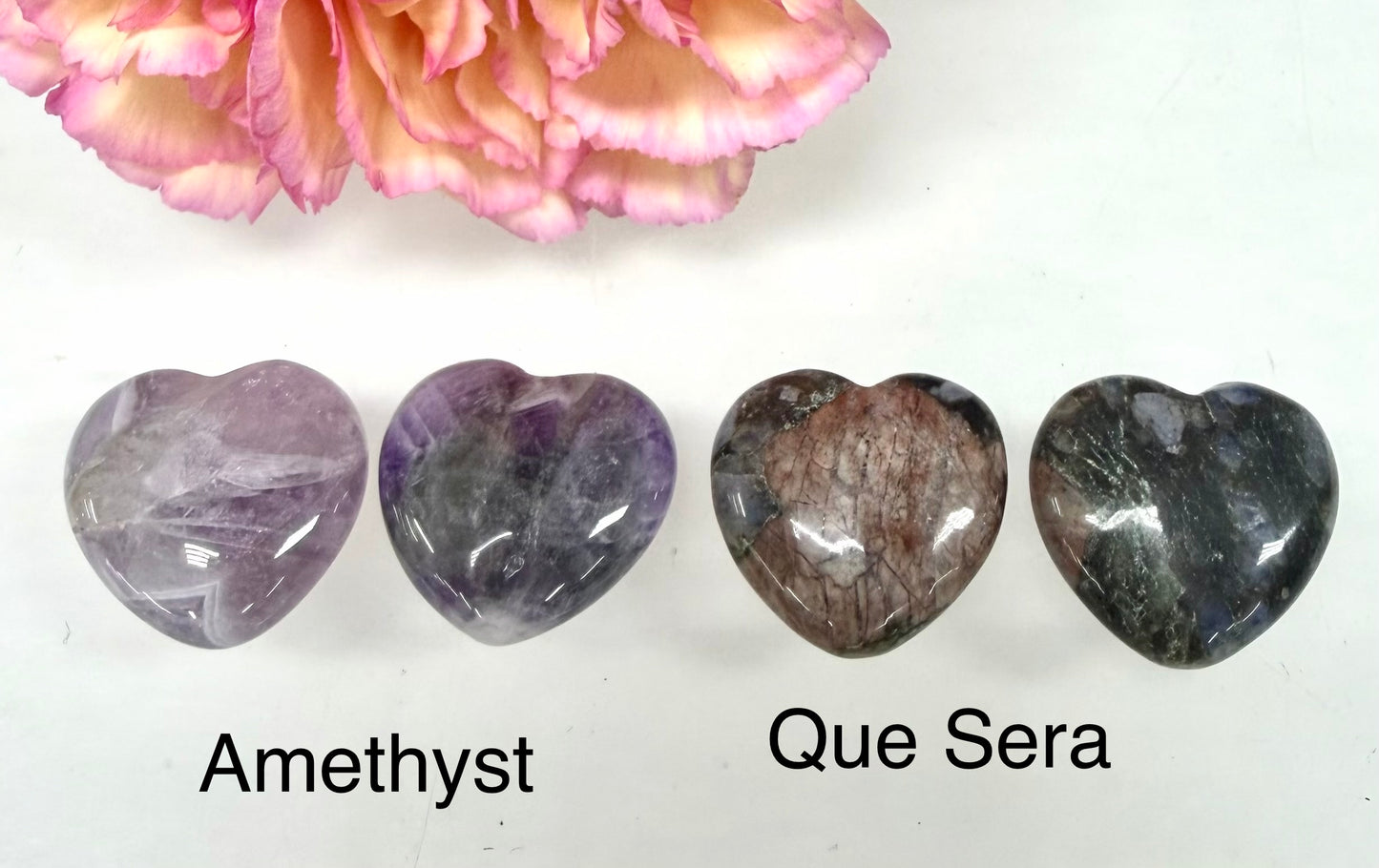 Wholesale Lot 30 Pcs 20mm Mix Crystal Hearts Nice Quality Healing Energy