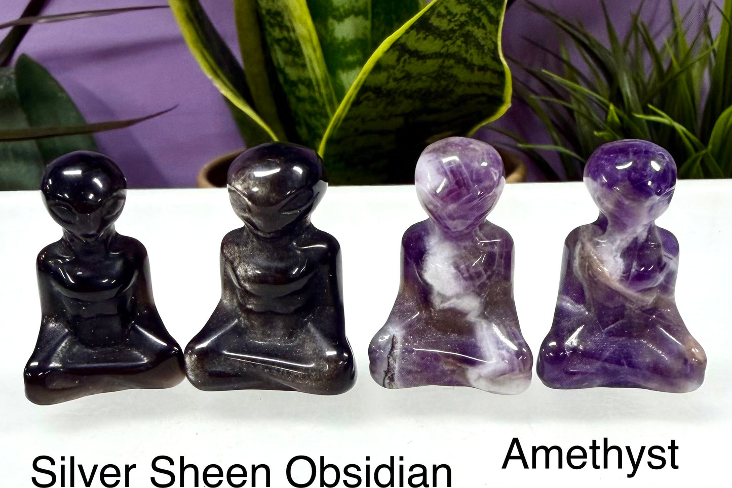 16 pcs 3cm Natural Crystal Alien