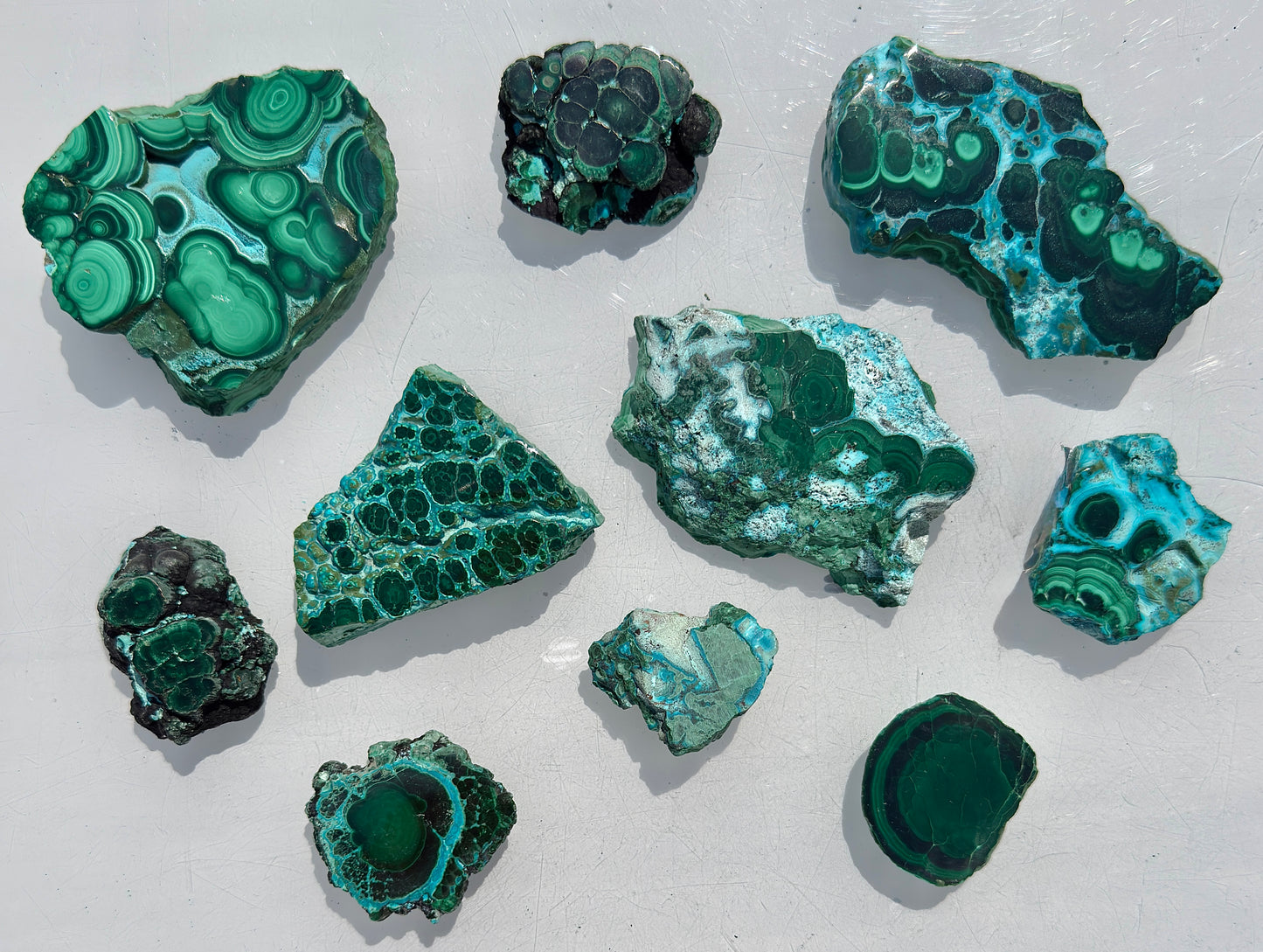 Wholesale 2 lbs Natural Chrysocolla Malachite Slabs Crystal