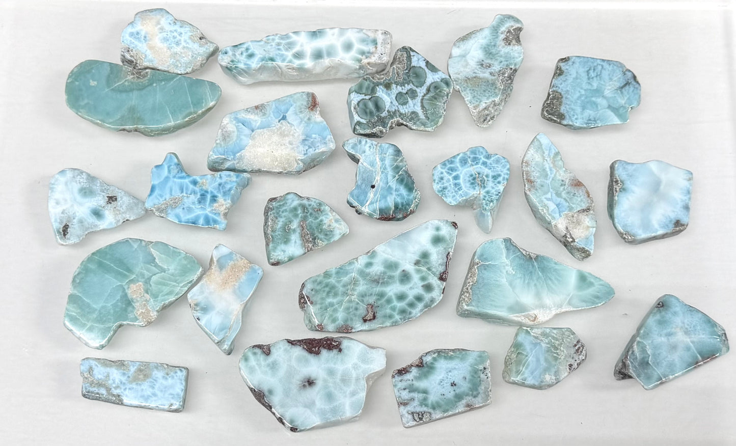 Wholesale Lot 1 lb Natural Larimar Slabs Crystal Healing Energy
