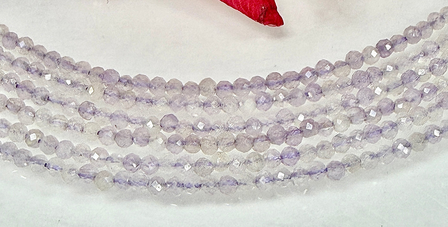 6 PCs 2mm Faceted Natural Ametrine Necklace Stainless Steel Finding