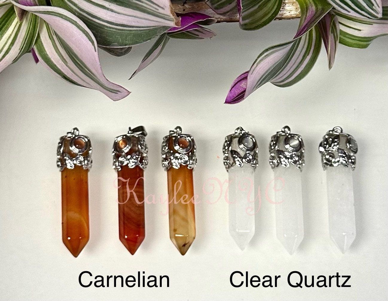 Wholesale Lot 11 Pcs Mix Crystal Pendant with Cats Eye Nice Quality Healing Energy