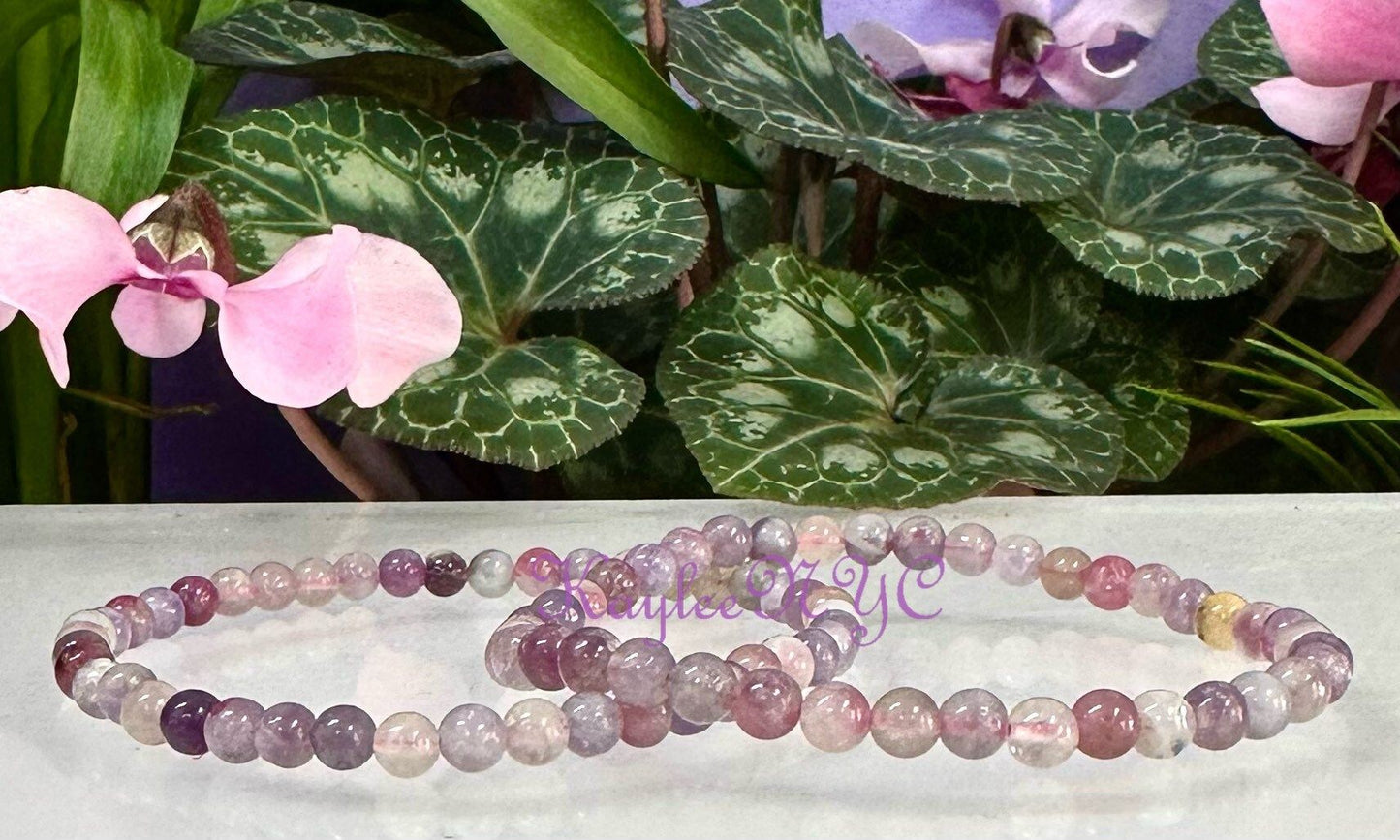 Wholesale Lot 6 Pcs Natural Unicorn Stone 4mm 7.5” Crystal Healing Stretch Bracelet