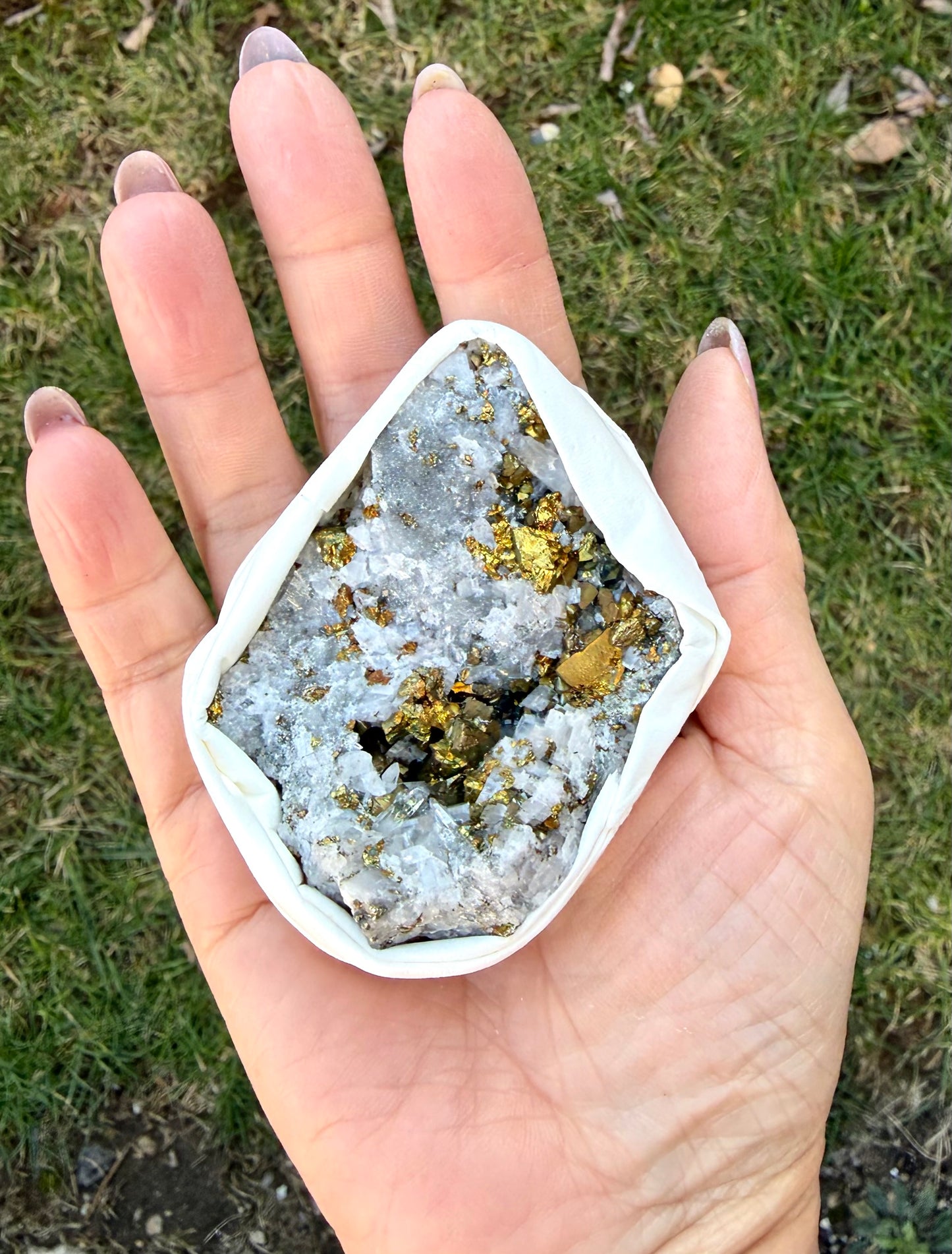 Wholesale Lot ~2 lbs Chalopyrite on Calcite Specimens Natural Raw Crystal Healing Energy