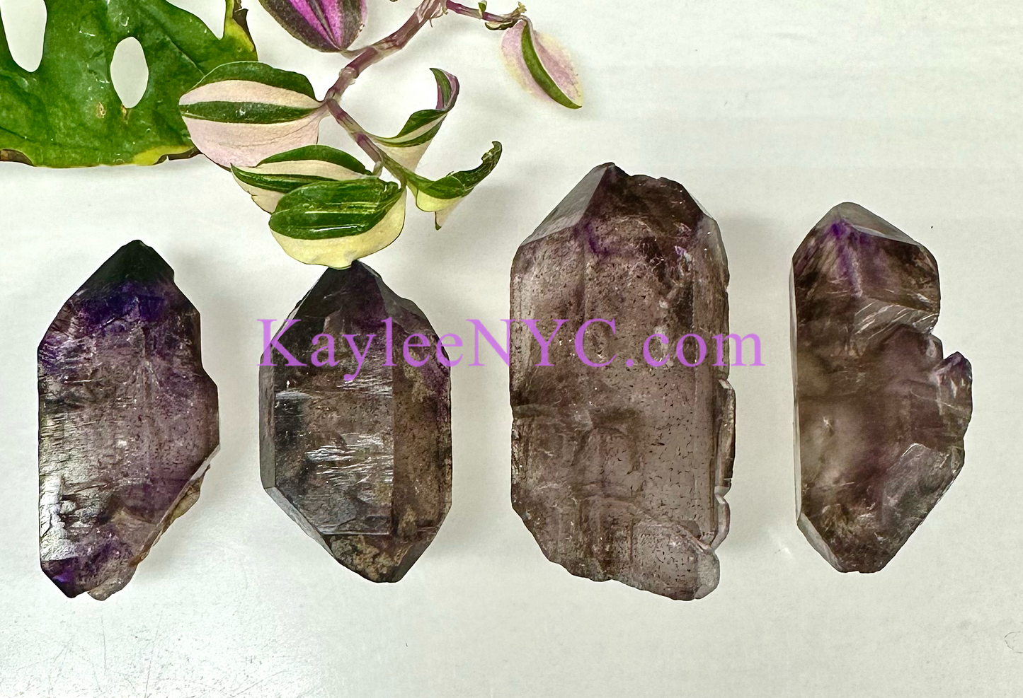 4 PCs Natural Shangaan Amethyst Zimbawa Raw Crystal ~150g