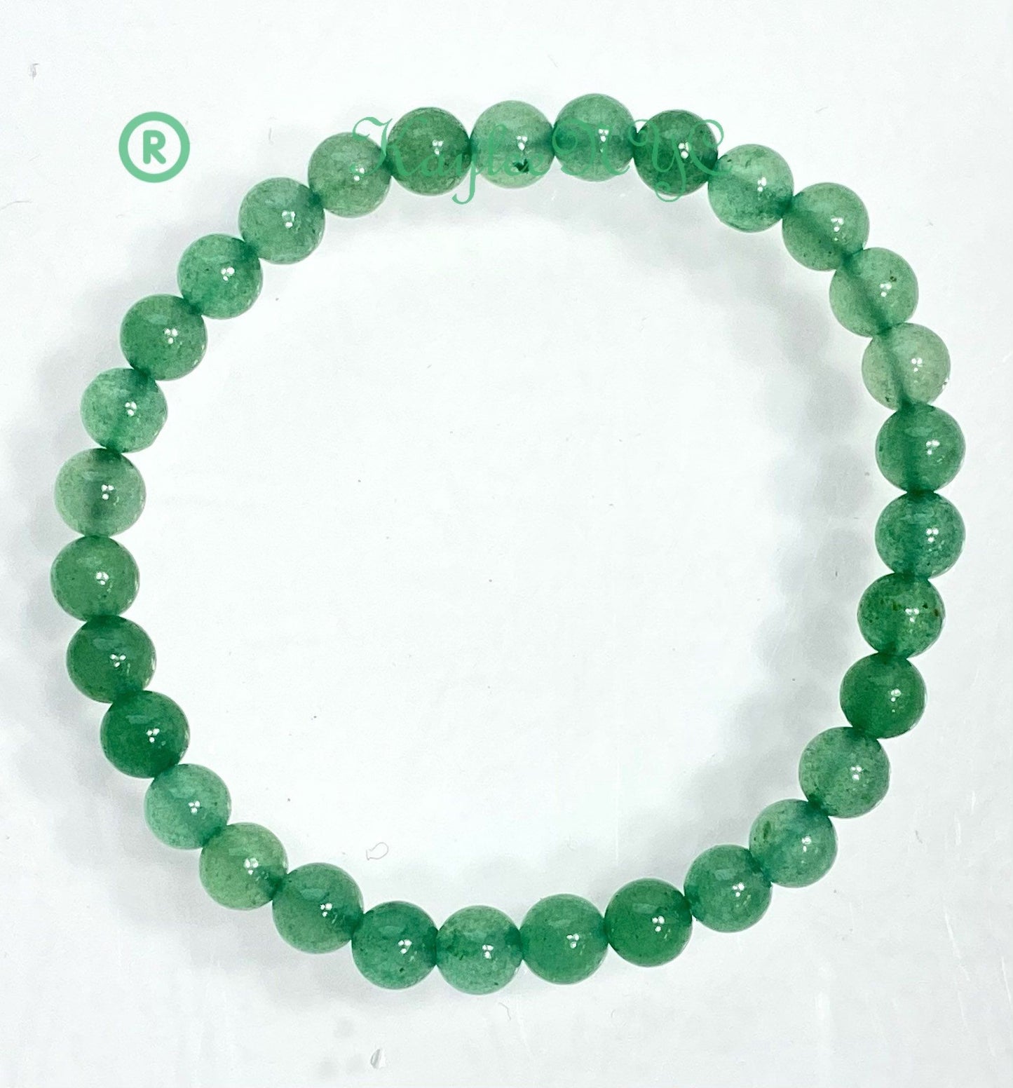 Wholesale Lot 6 Pcs Green Aventurine 6mm 7.5” Crystal Healing Stretch Bracelet