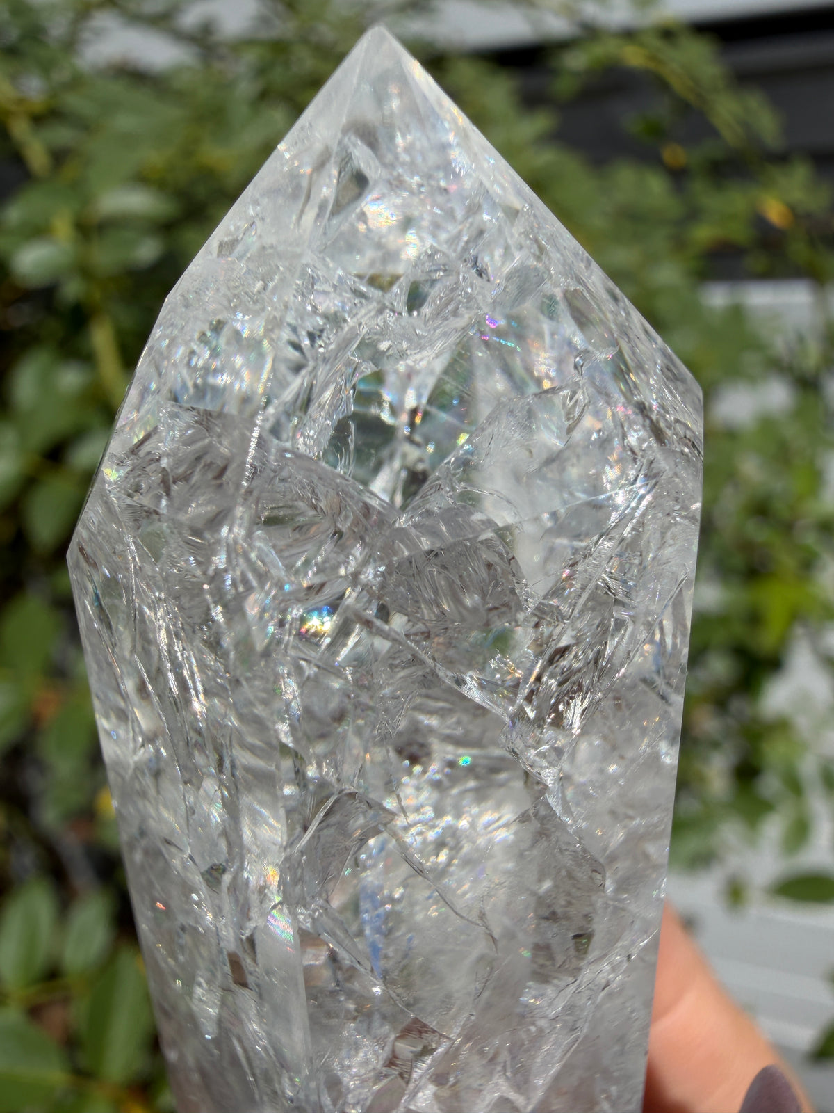 Wholesale Lot 2 Lb Fire & Ice Quartz Obelisk Tower Point Crystal Energy
