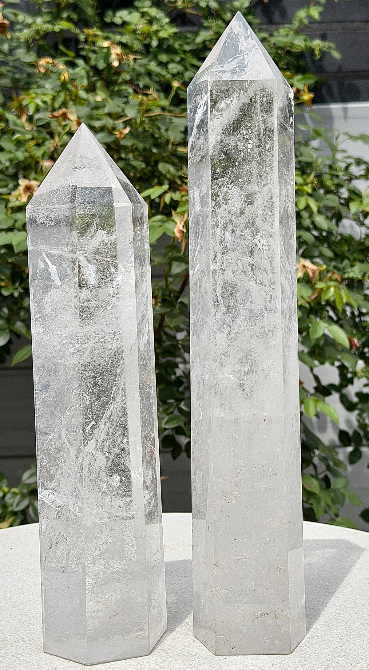 2-3pcs Natural Clear Quartz Large Tower Obelisk Crystals Healing Energy