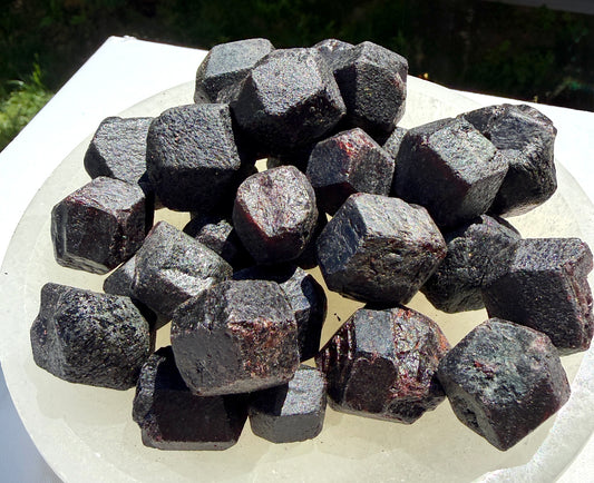 2 lbs Natural Garnet Rough Crystals Healing Energy