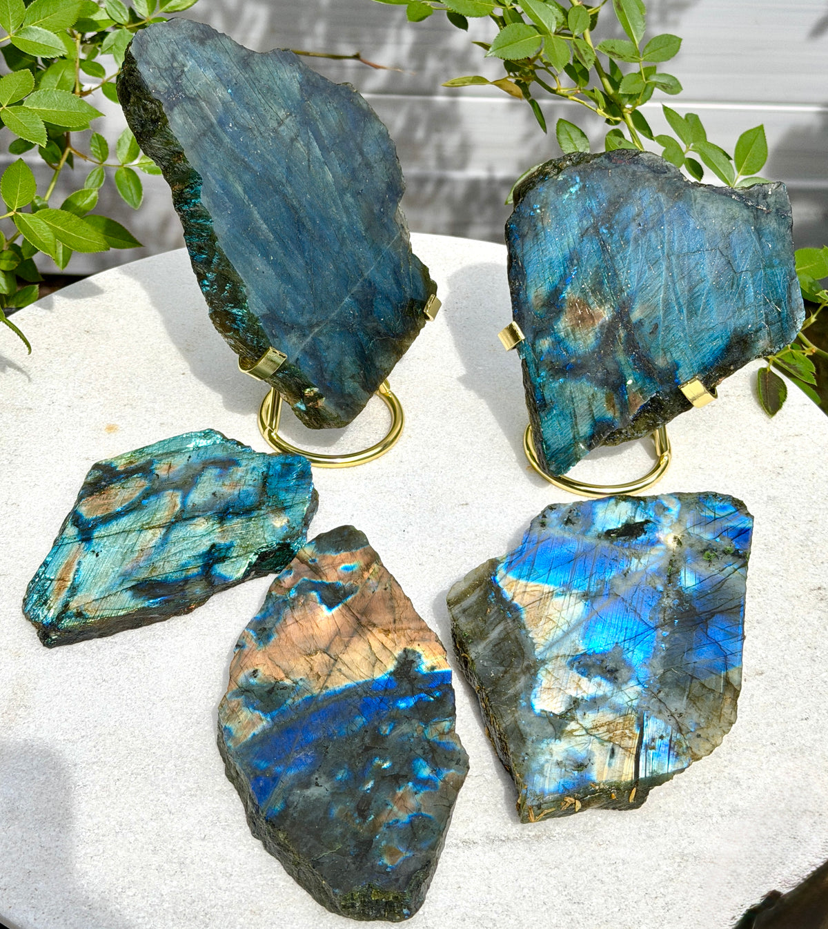 Wholesale Lot 4-5 pcs Natural Labradorite Slab Crystal Healing Energy