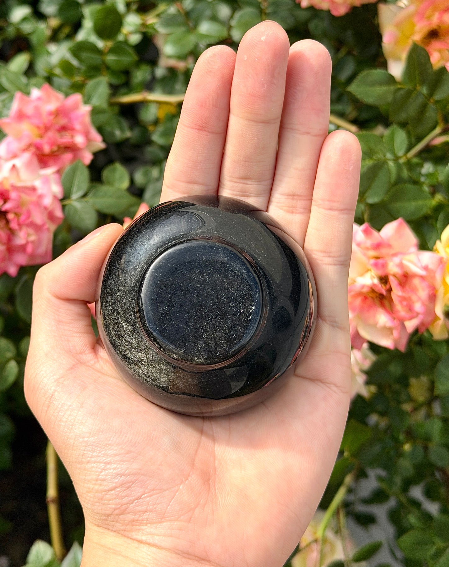 Wholesale Lot 6-8 pcs Natural Black Obsidian Bowl Crystal Healing Energy
