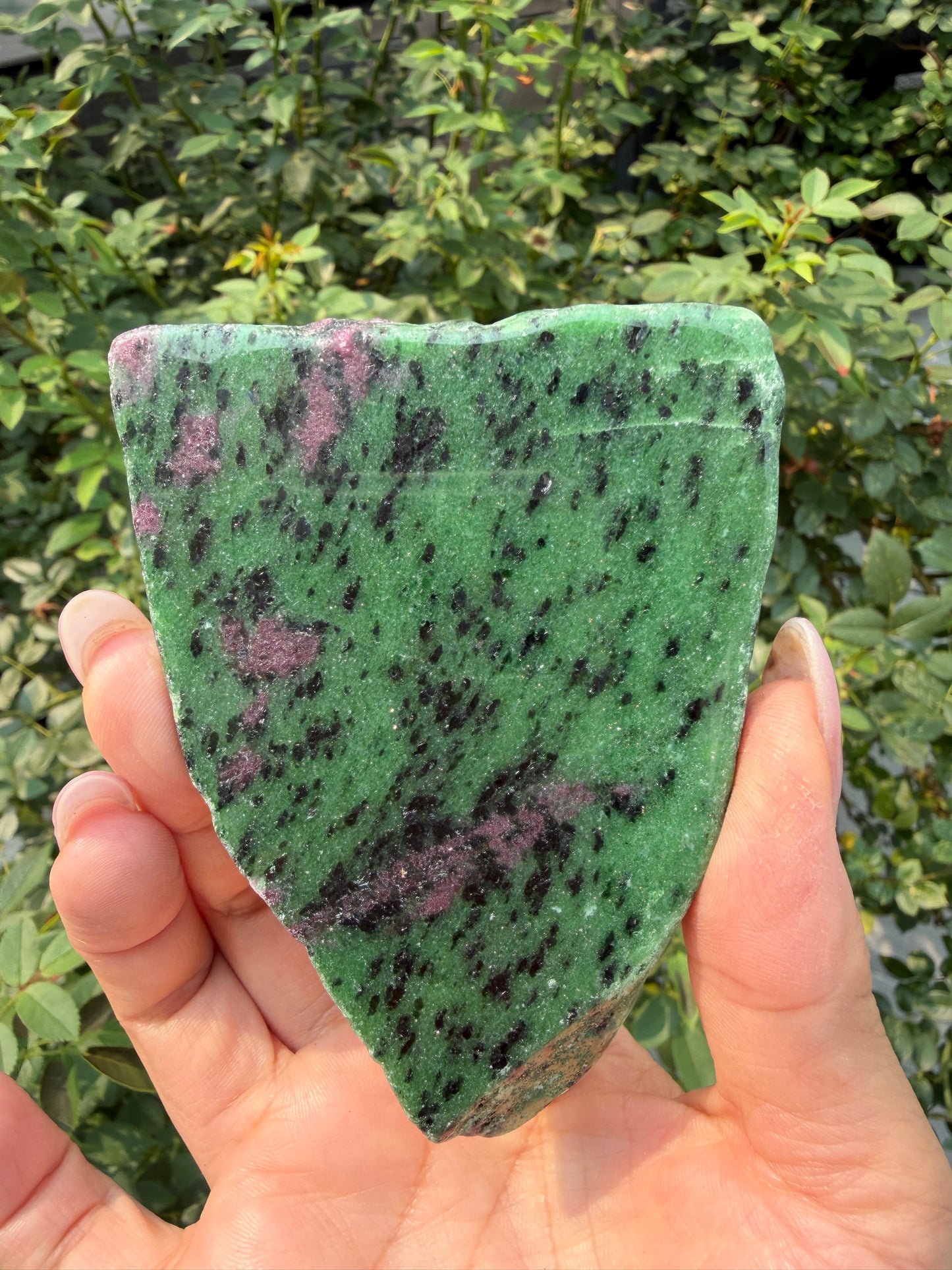 4-5 pcs Natural Ruby Zoisite Slabs Crystals Healing Energy
