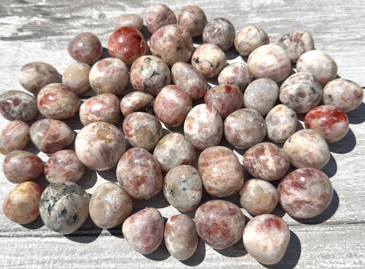 Wholesale Lot 2 lbs Natural Sunstone Tumble Crystal Healing Energy