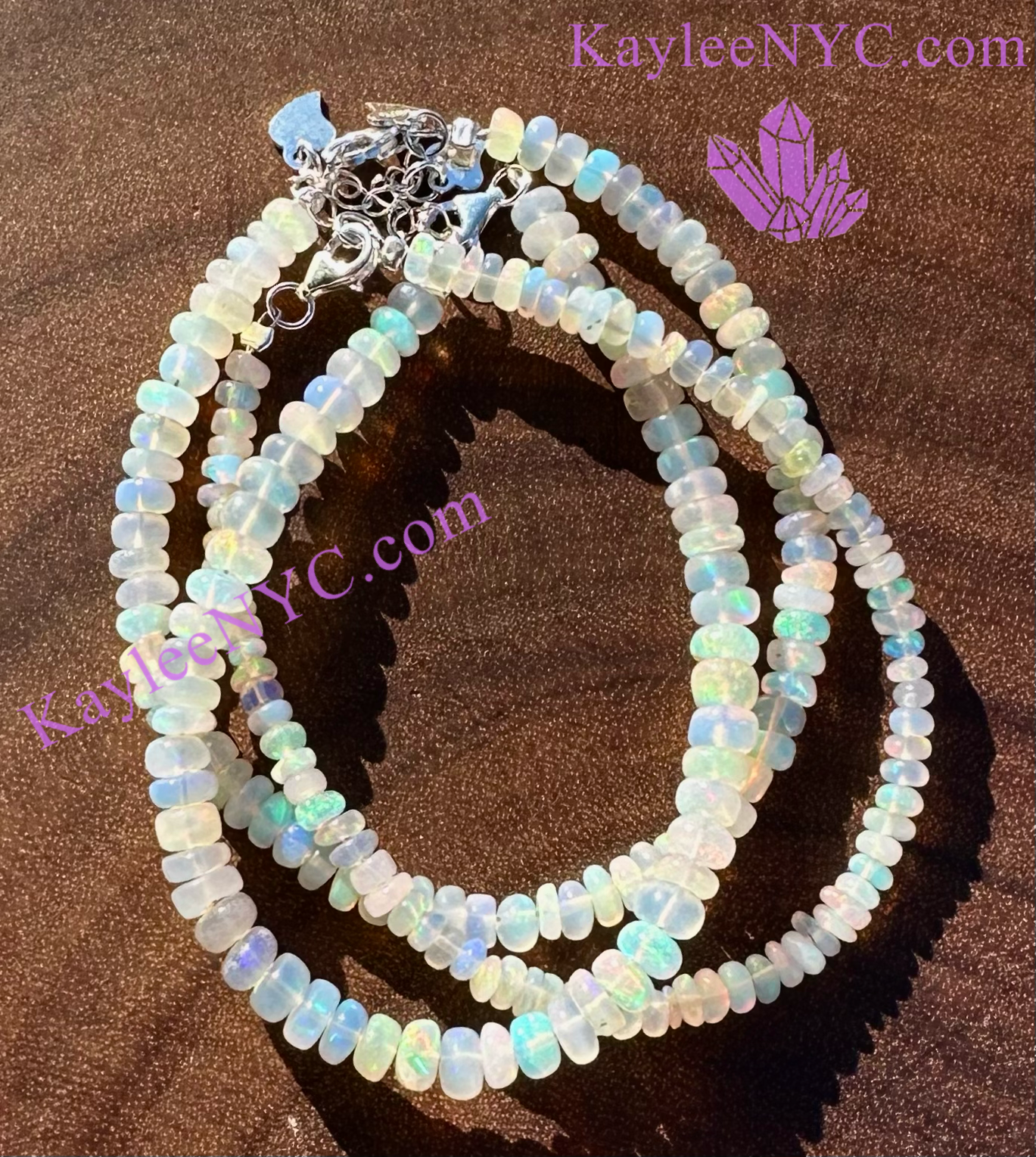 Wholesale 3PCs Ethiopian Natural Crystal Stretch Bracelet