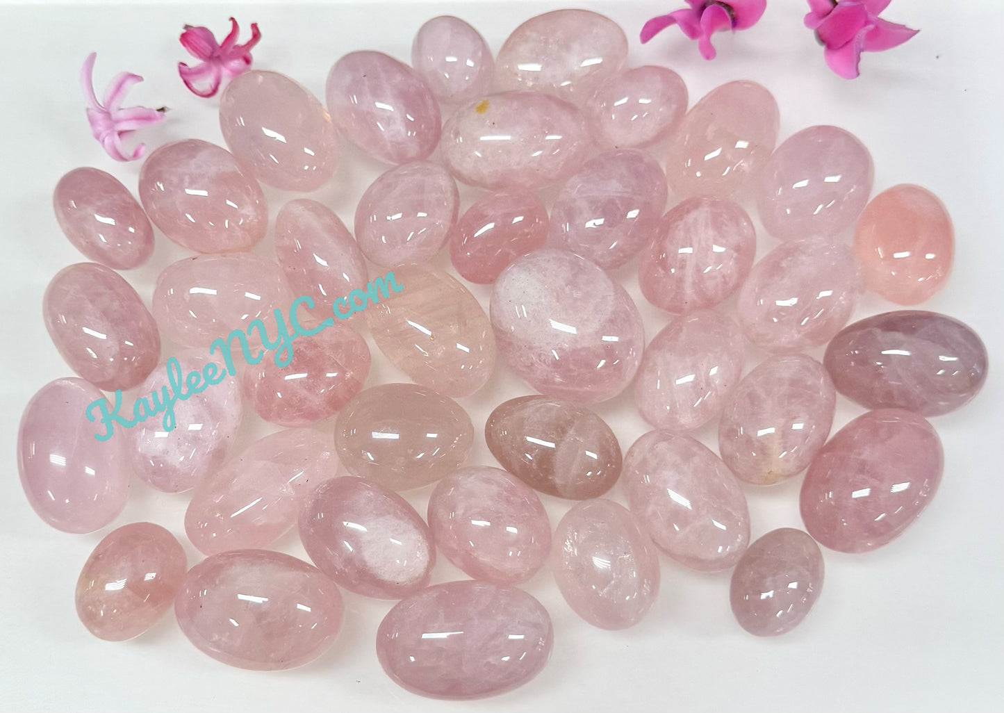 2 lbs Natural Rose Quartz Tumble